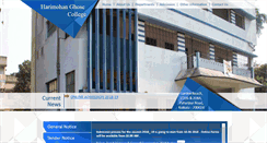 Desktop Screenshot of harimohanghosecollegekol24.ac.in